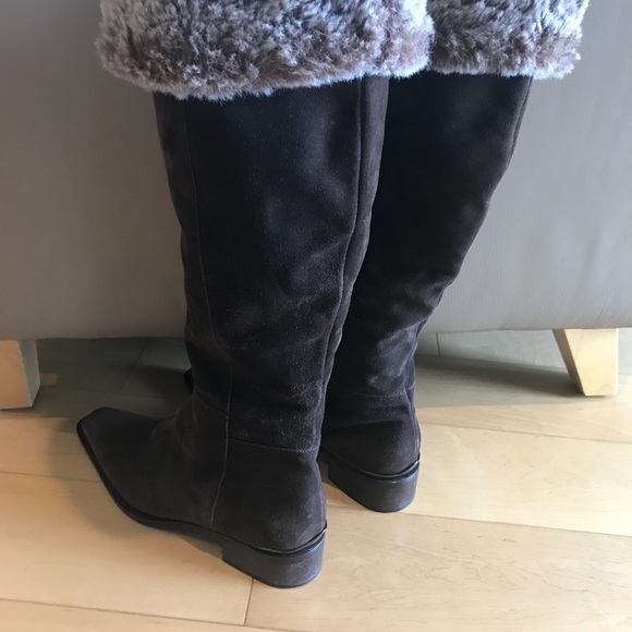 Aquatalia Chocolate Tall Boots 36.5 - Picture 3 of 6